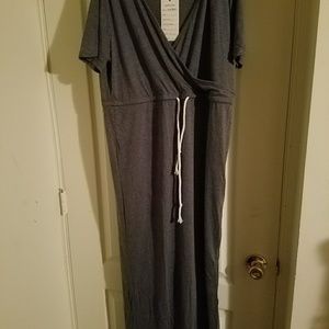 Leo Rosi Women's Emy Cotton Maxi Dress Blue SizeXL